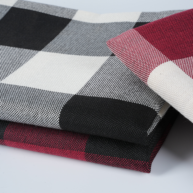 10*10 geruite polyester linnen stof